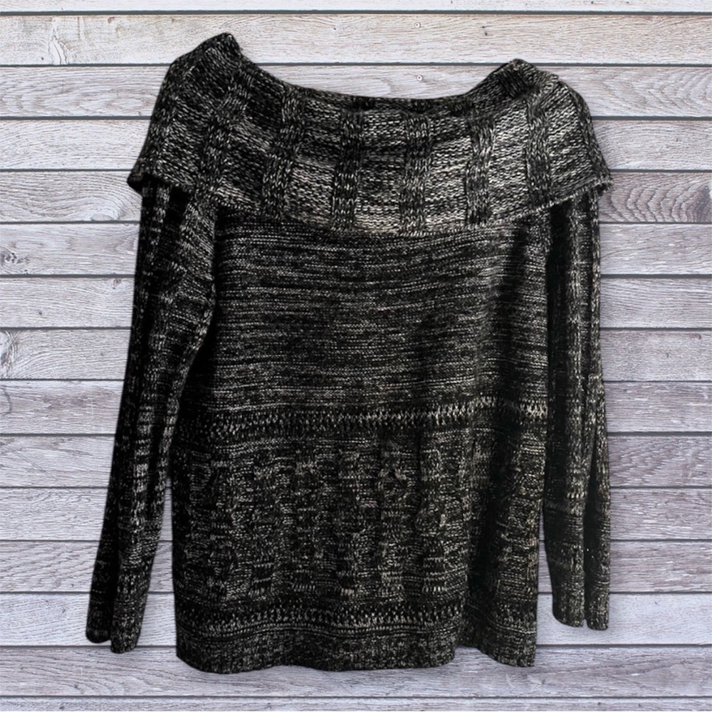 Cable & Gauge Black and Gray Sweater xl